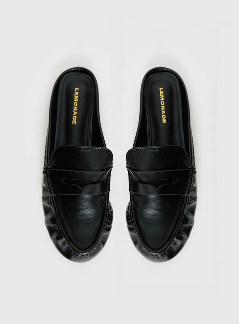 Hot Row Flat Loafers Black