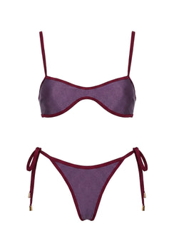 Keyton Bikini Top Deep Purple