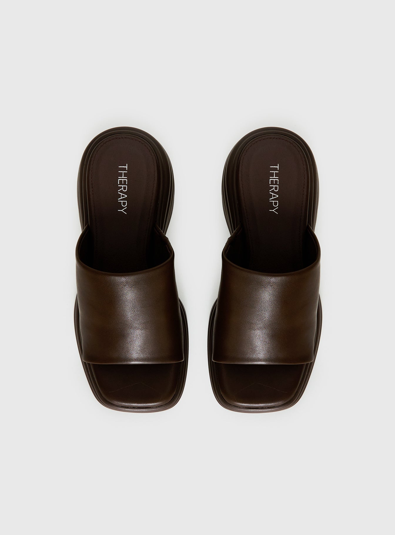 Therapy Flaunt Platform Sandals Brown