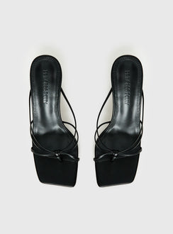 Evena Strappy Heels Black