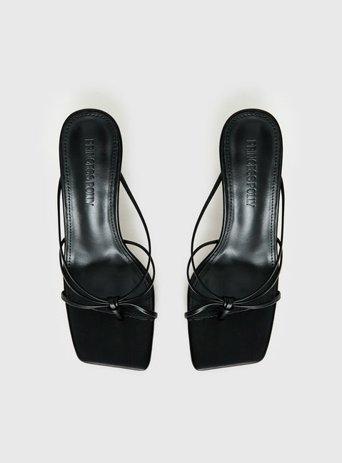 Evena Strappy Heels Black