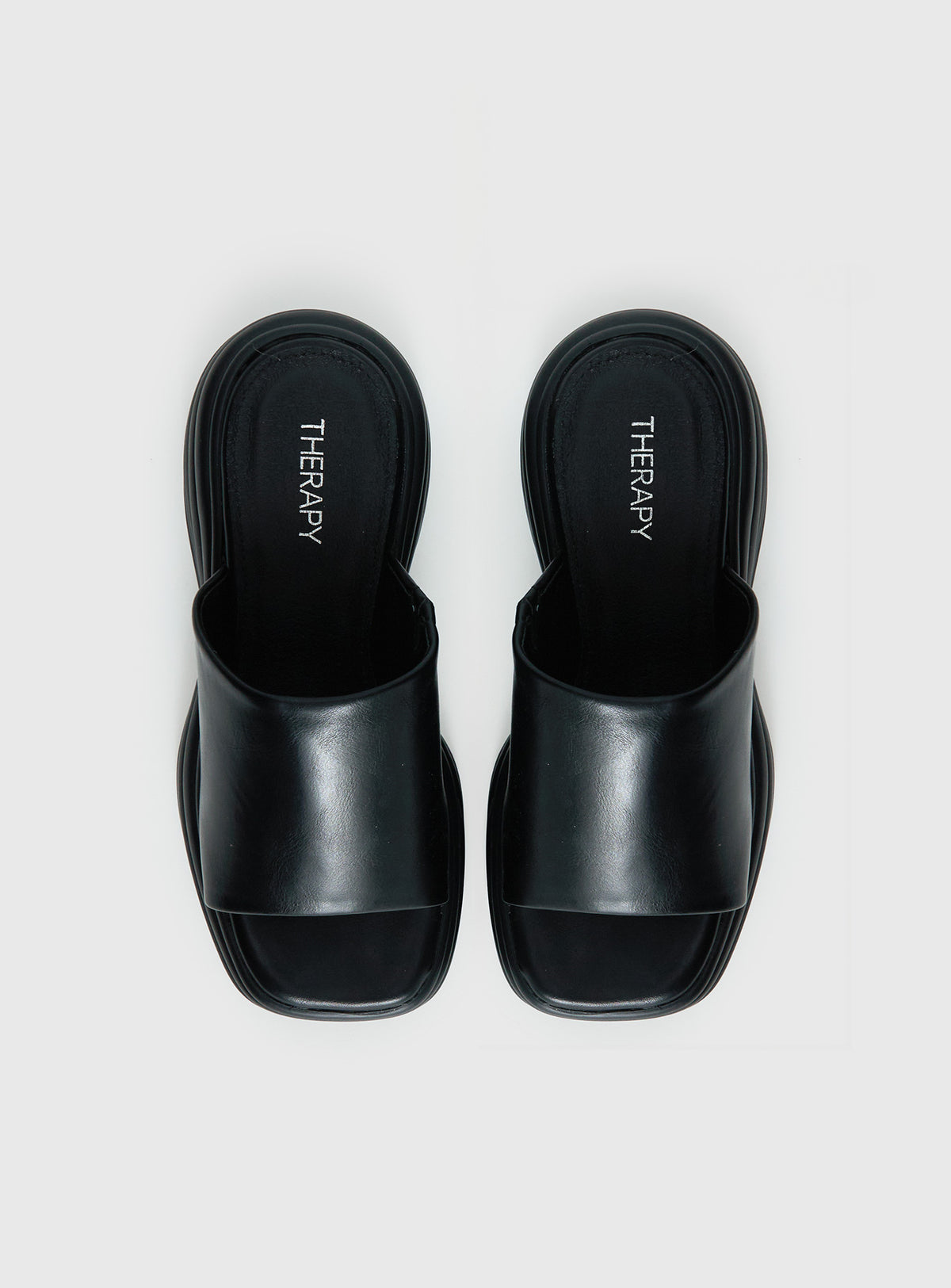 Therapy Flaunt Platform Sandals Black