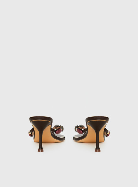 Nina Bead Heels Chocolate