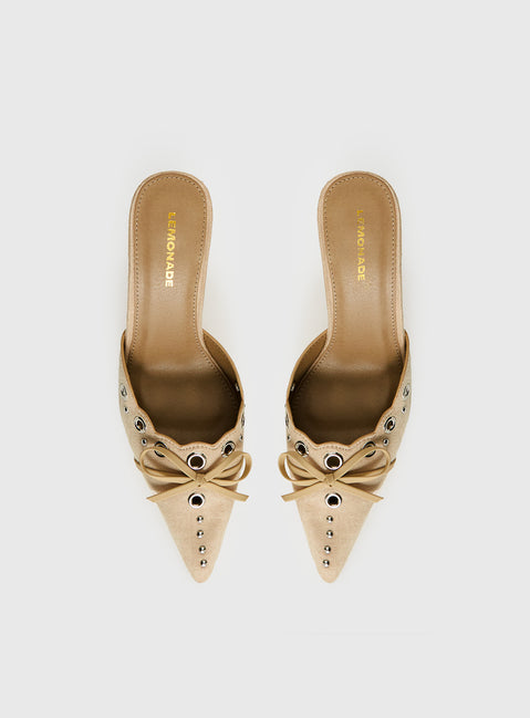 Charisma Pointed Toe Heels Taupe