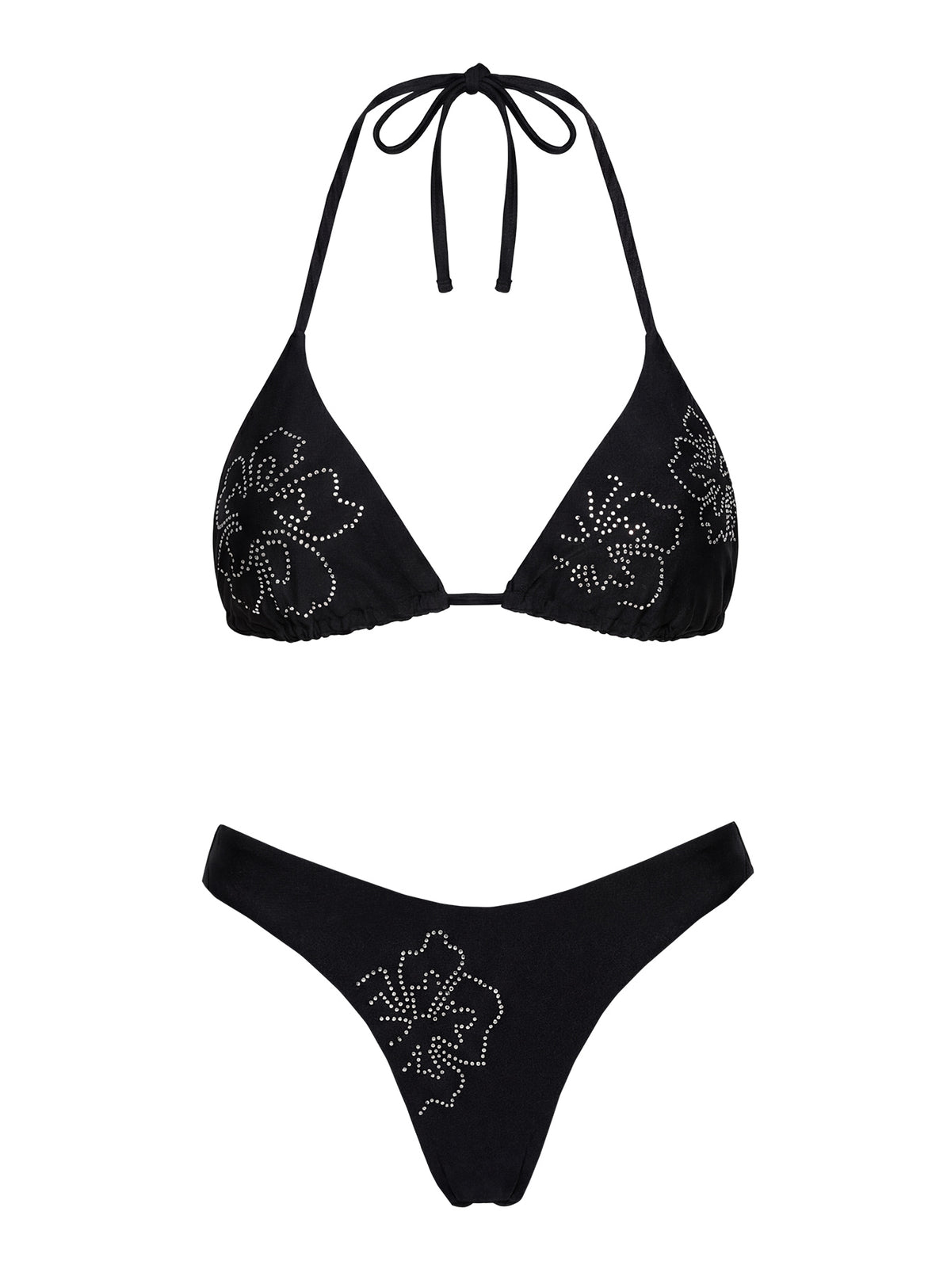 Wildfire Waves Triangle Bikini Top Black