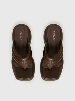 Therapy Flames Platform Sandals Brown