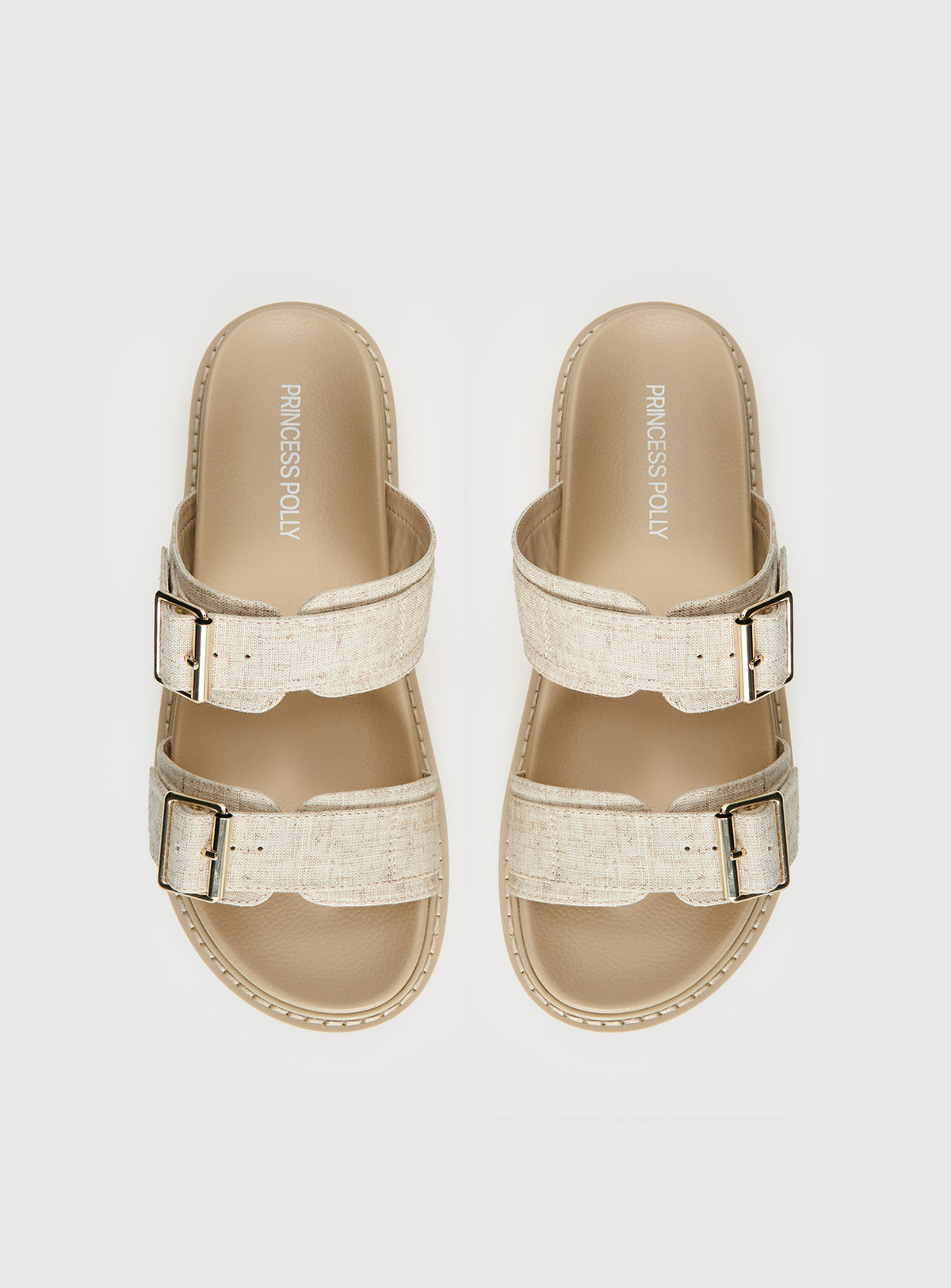 Roxxie Sandals Beige Linen