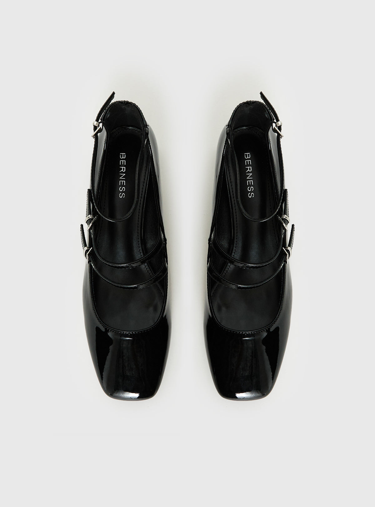 Berta Heels Black Patent