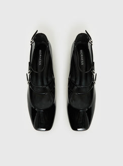 Berta Heels Black Patent