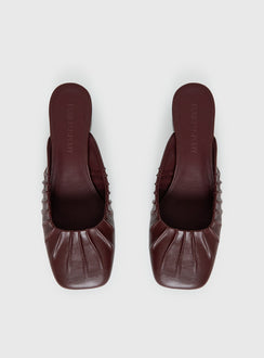 Larietta Ballet Heels Burgundy