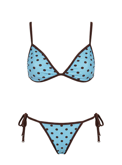 Idola Bikini Bottoms Blue Polka Dot