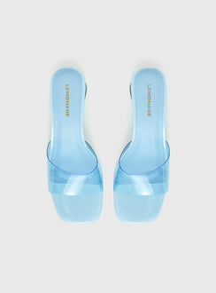 Uchee Clear Wedge Heels Blue