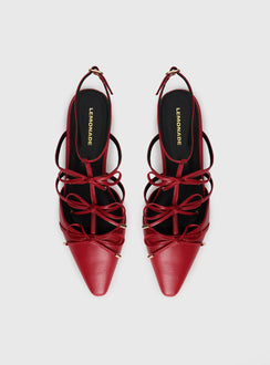 Ballet Club Flats Red