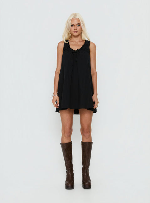 Antiquity Swing Mini Dress Black
