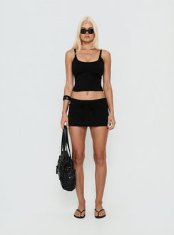 Dynah Cinched Tank Top Black