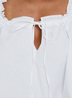 Swing Mini Dress White Tall