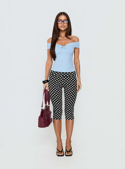 Maxeina Off Shoulder Twist Top Blue