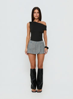 Lifetimes Micro Skort Dark Blue Stripe