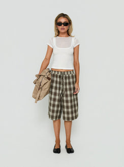 In Time Layered Top White