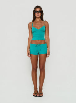 Karhlie Micro Shorts Teal