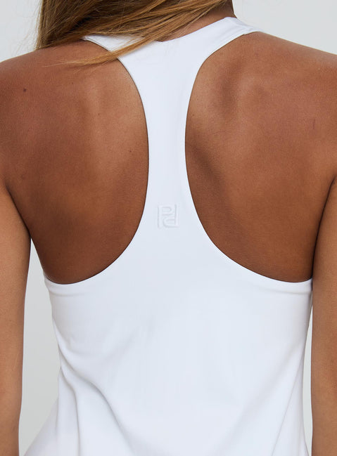 Challengers Active Halter Mini Dress White