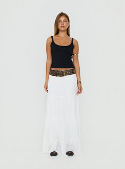 Miriah Maxi Skirt White