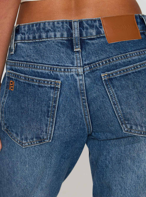 product Princess Polly Better Half Low Rise Jeans Horizon Blue Low Rise Jeans 