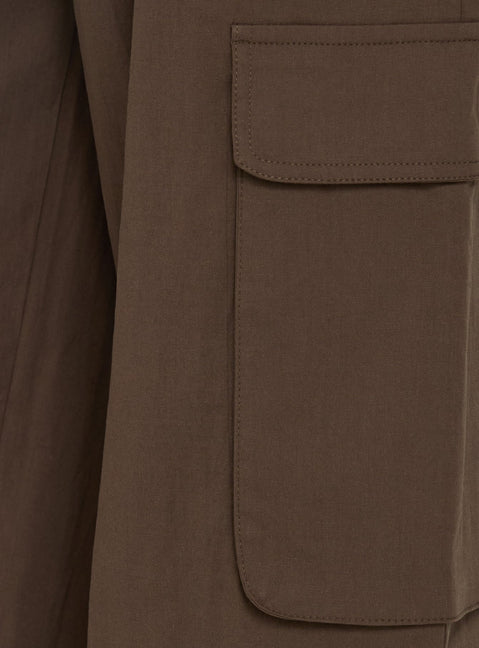 Crafted with the Lunea Concealed Waistband Cargo Pants Brown womens-regular-pants featuring high-rise detail Princess Polly