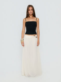 Isameika Beaded Tank Top Black