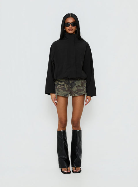 Shoreline Windbreaker Jacket Noir