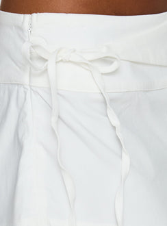 Senzo Wrap Shorts White