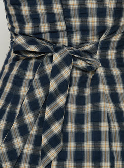 Sweet Somethings Mini Dress Navy Check