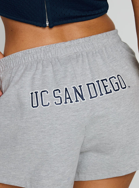 product Princess Polly UC San Diego Soffee Short Heather Grey High Waisted Shorts 