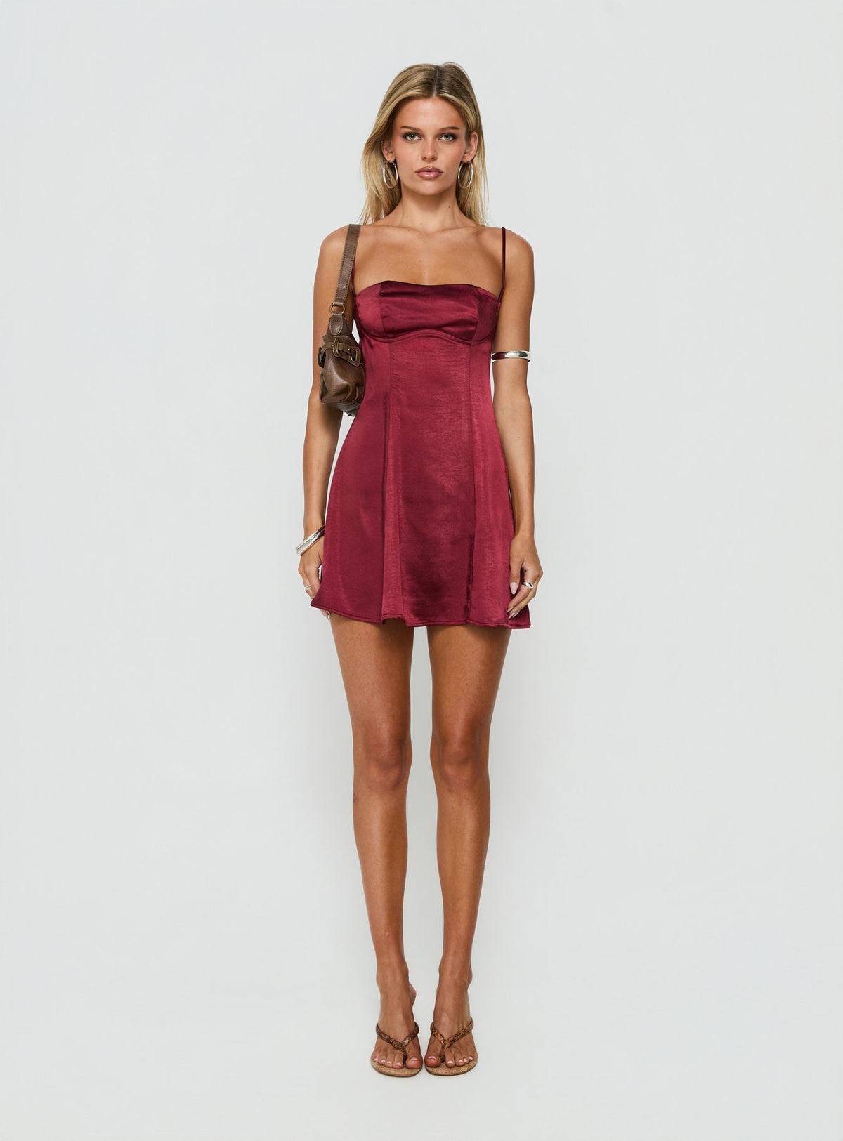 Easy To Love Mini Dress Burgundy