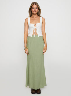Sophia Maxi Skirt Green Maxi Skirts Skirts 