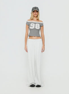 98 Baby Off The Shoulder Top Stripe