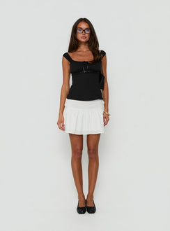 Garconne Textured Top Black