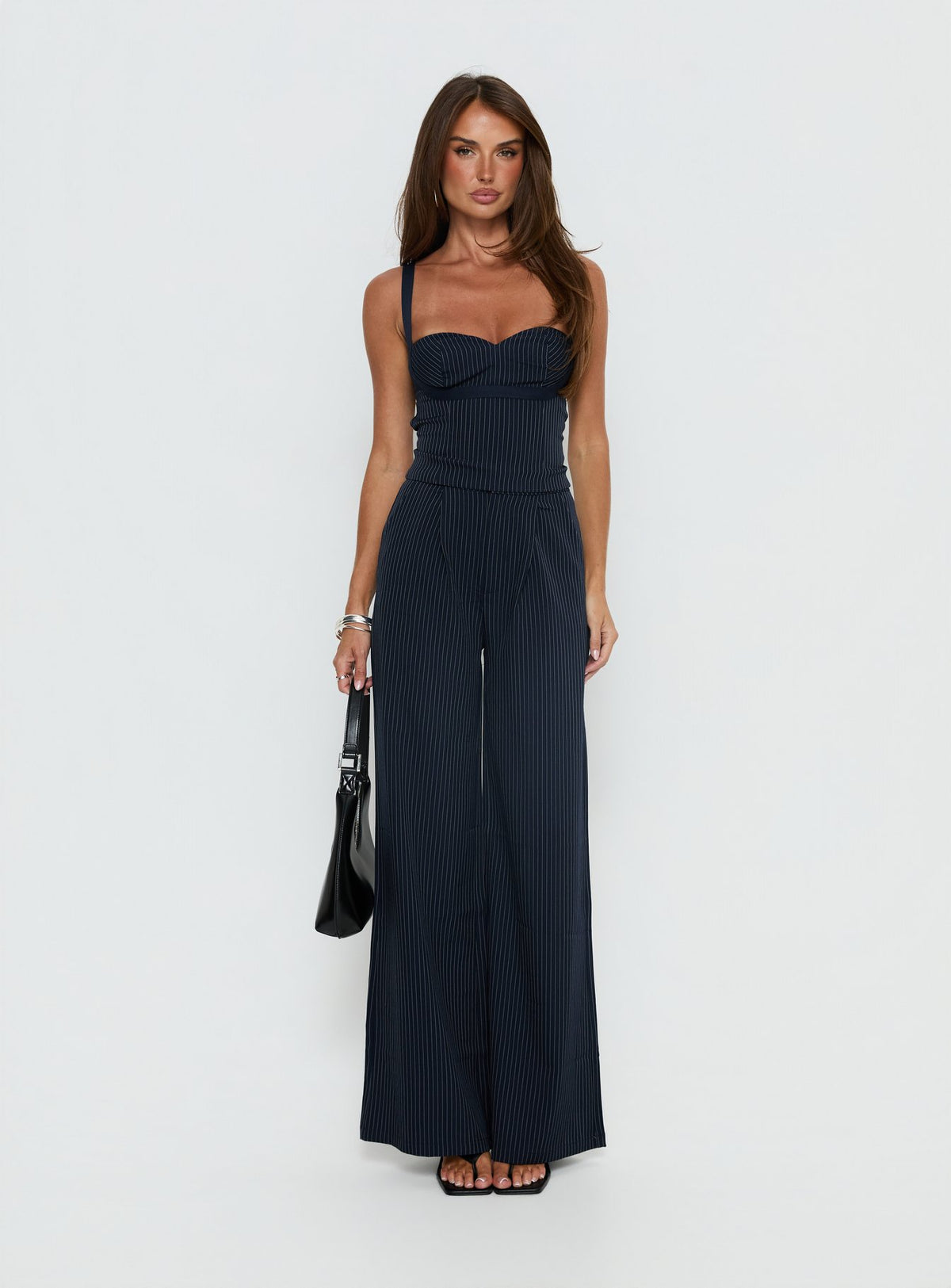 Briana Set Navy Pinstripe Tall