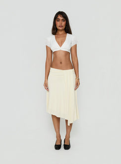 Delliah Micro Crop Top White