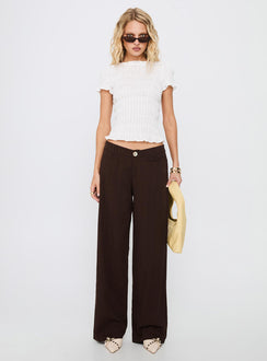 Romelle Shirred Top White