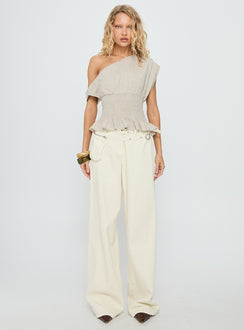 Syrena Off The Shoulder Top Natural