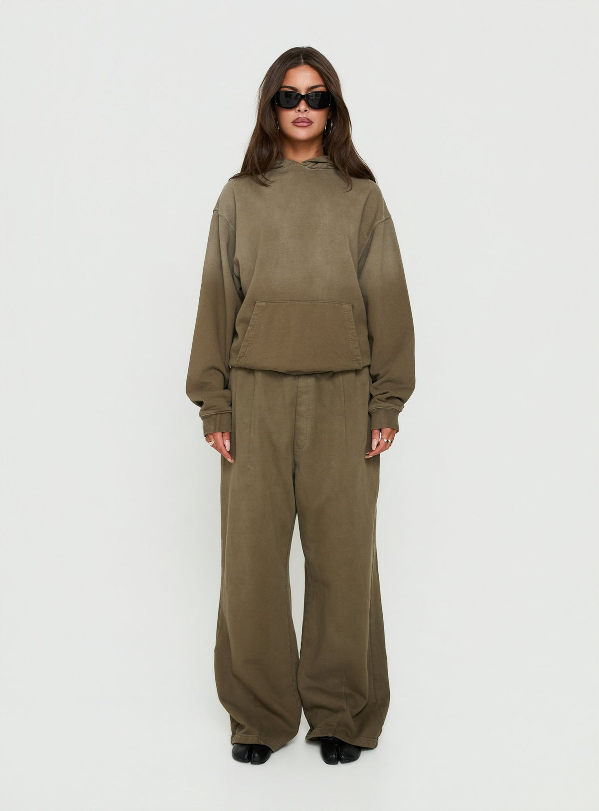 AT Fleece Baggy Sweatpant Washed Olive