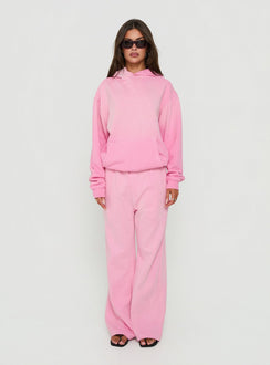 AT Pullover Oversized Hoodie Washed Pink