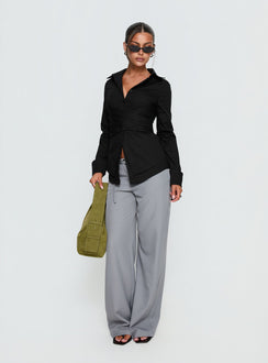 Shapeshifter Twist Long Sleeve Shirt Black