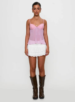 Zami Pleat Top Pink