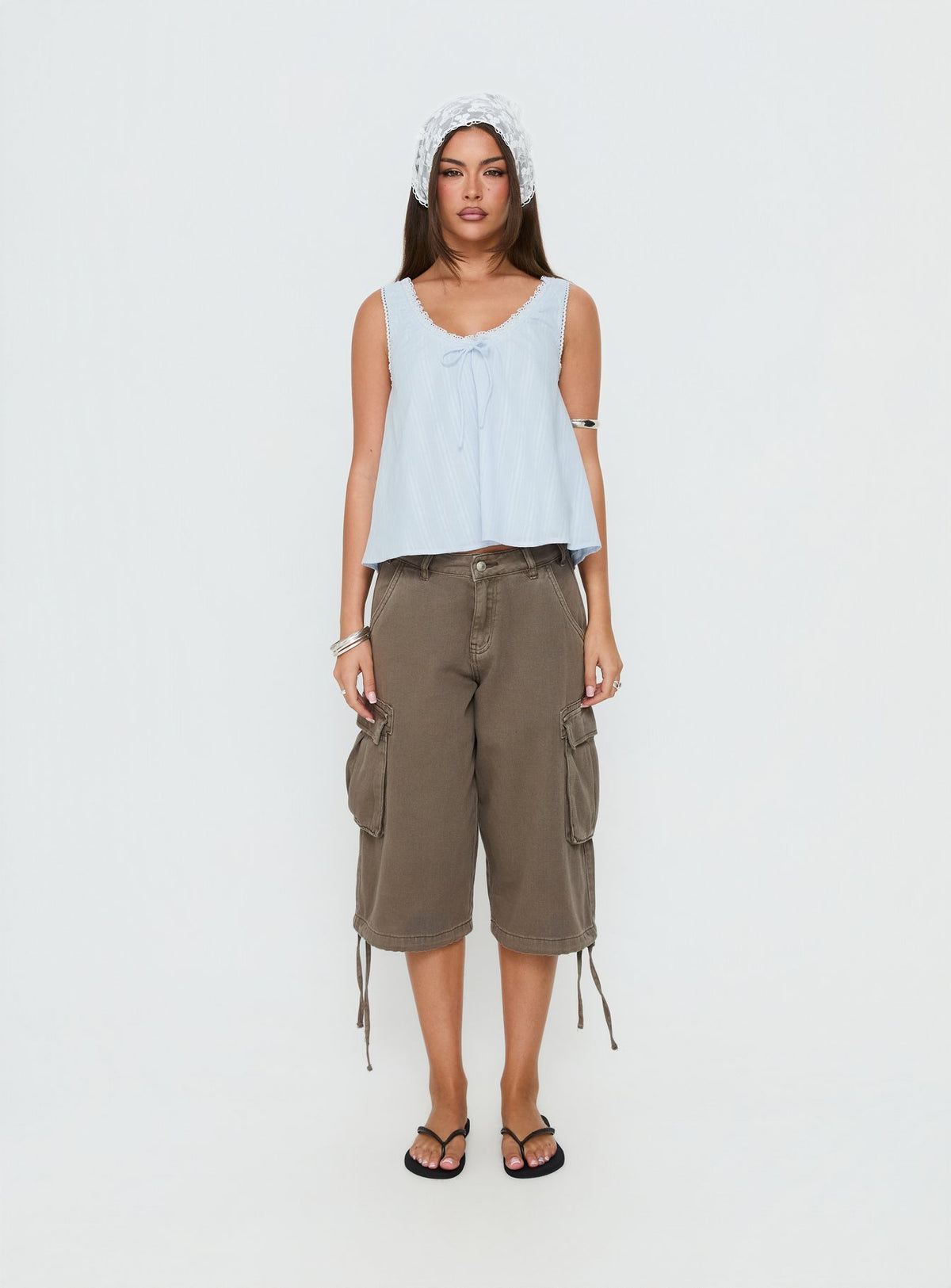 Antiquity Babydoll Top Blue