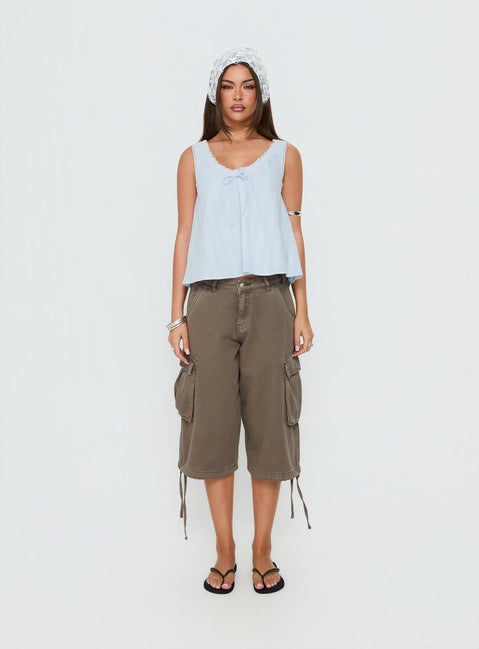Antiquity Babydoll Top Blue