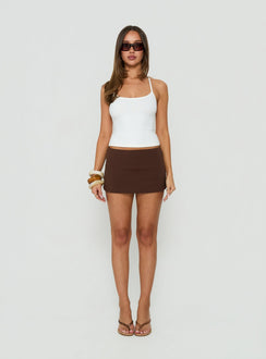 Daily Define Thin Strap Halter Tank Top White