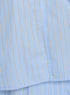 Carambola Ruched Sleeveless Top Blue