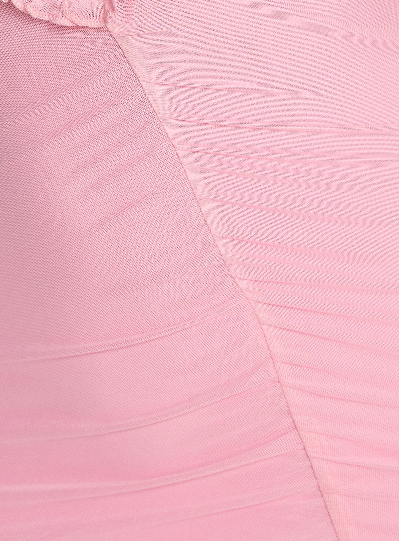 Soulina Ruched Maxi Dress Pink